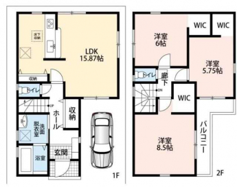 ３ＬＤＫ　間取り図