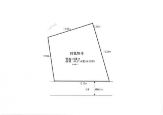 約５９．５５坪、建築条件無し