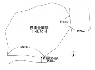 京都府木津川市吐師小林の売地の画像