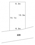 柏原市旭ケ丘３丁目の売地の画像