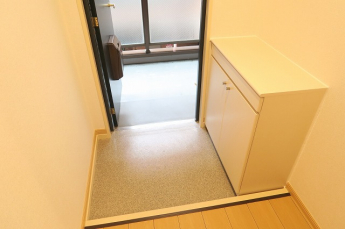 落ち着いた玄関です