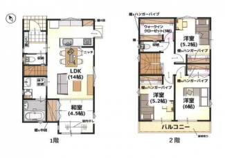 松山市小栗２丁目の新築一戸建ての画像