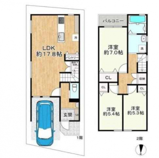 ３ＬＤＫ　間取り図