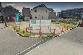 更地　北西角地　整形地　建築条件なし売り土地