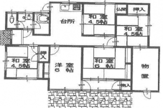 松山市ひばりケ丘の中古一戸建ての画像