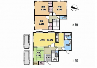 間取図です！4LDKです！