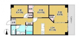 ３ＬＤＫ　間取り図