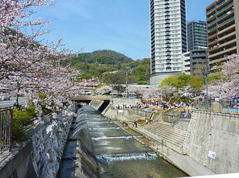 生田川公園まで520m