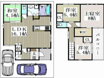 ４ＬＤＫ　間取り図