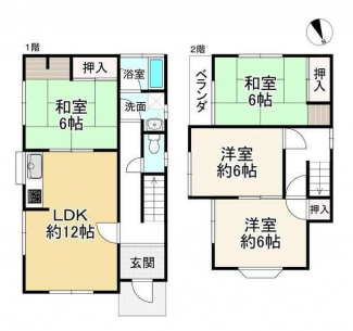 柏原市国分本町７丁目の中古一戸建ての画像