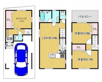 ３ＬＤＫ　間取り図