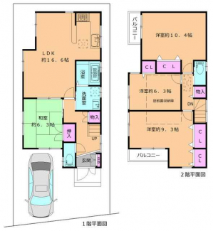 枚方市北中振４丁目の一戸建ての画像