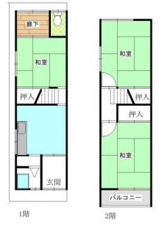 門真市上野口町の中古テラスハウスの画像