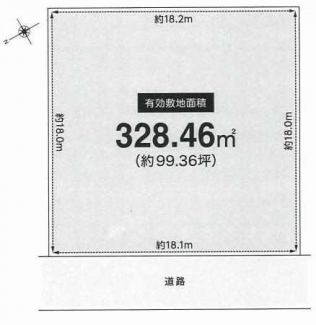 更地　整形地　建築条件なし売り土地