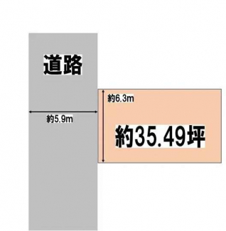 更地　西向き　整形地　建築条件なし売り土地