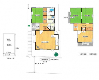 柏原市旭ケ丘２丁目の中古一戸建ての画像