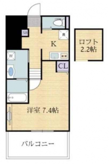 １階部分の間取図：２７．３７㎡。