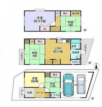 ４ＬＤＫ　間取り図