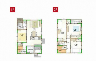 間取：使いやすい部屋割りです