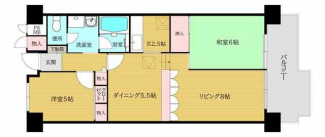 ２ＬＤＫ、専有面積５９．９０㎡、生活スペース面積６９．１３㎡