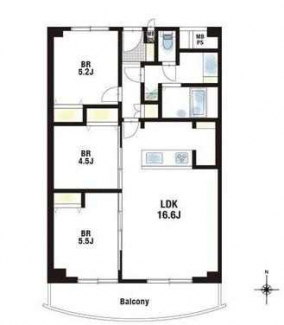 ３ＬＤＫ　間取り図