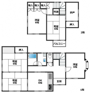 現況建物の間取り図です。