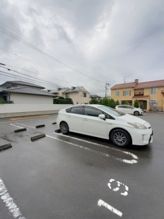 駐車場に車を止められます