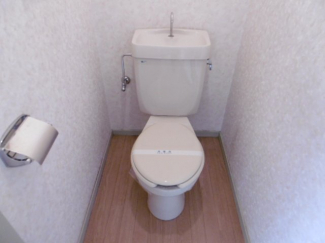 落ち着いた色調のトイレです