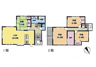 間取りは４LDK＋納戸！