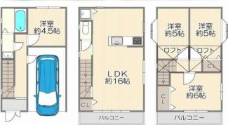 ４ＬＤＫ　間取り図