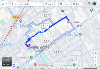 ライフ正雀店まで550m