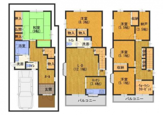 堺市堺区新在家町東４丁の中古一戸建ての画像