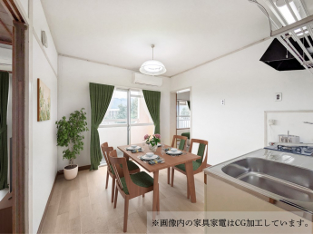 CG加工による家具家電のステージング画像です。