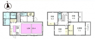 ご家族に嬉しい豊富な収納。耐震等級３級取得の地震に強い家。駐車３台可能。