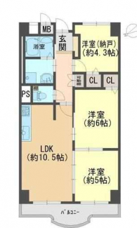 ３ＬＤＫ　間取り図