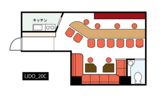 スナック用店舗！　カウンター：８席　ボックス：１０席