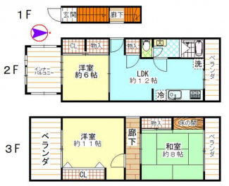 八尾市北本町１丁目の一戸建ての画像