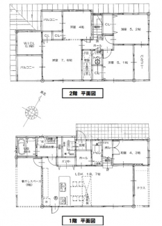 B号地間取り　ライフスタイル合わせて４LDKから５LDKに間取り変更可能です