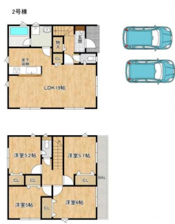 ４ＬＤＫ　間取り図　本件２号地