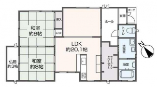 掲載の間取り図は設計図書を基に描き起こしたもので実際とは多少