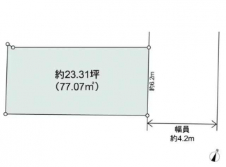 更地　東向き　完成宅地　建築条件なし売り土地