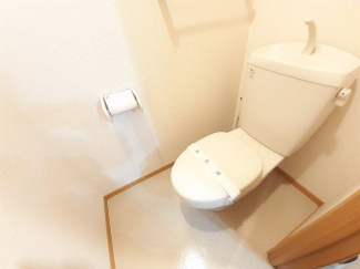 落ち着いた色調のトイレです