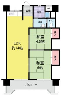 左右対称間取り