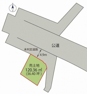 加東市上滝野【売土地】区画図