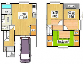 羽曳野市蔵之内の一戸建ての画像