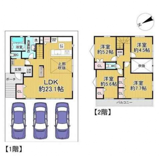 ４ＳＬＤＫ　間取り図