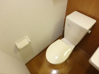 ゆったりとした空間のトイレです