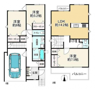 豊中市石橋麻田町の新築一戸建ての画像