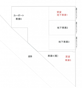 車庫配置図