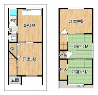 四條畷市二丁通町の一戸建ての画像